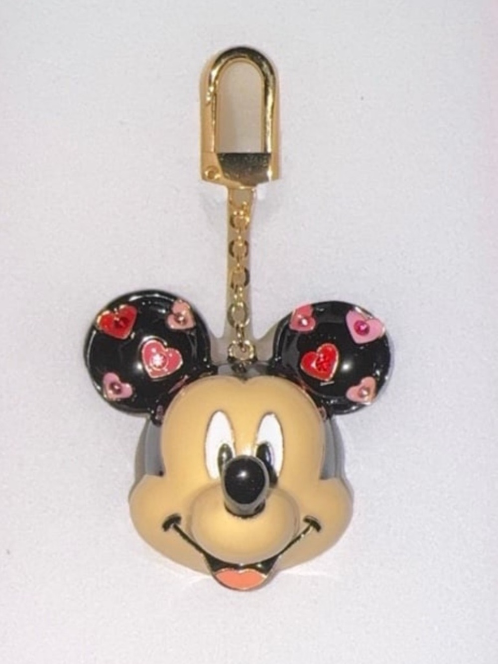 Disney BAUBLEBAR Mickey Mouse Rhinestone Heart Bag Charm